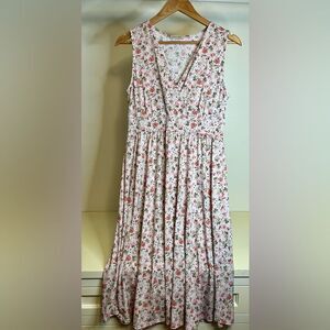 NWOT Beacon Emerson Knit Midi Floral Women’s Dress Size Medium